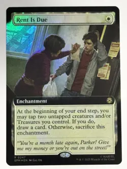 Rent Is Due (Extended Art) FOIL Marvel's Spider-Man 247 NM Magic MTG - Image 1