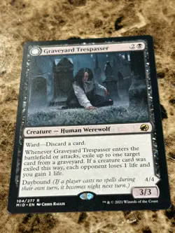 GRAVEYARD TRESPASSER Magic MTG Innistrad: Midnight Hunt - Image 1