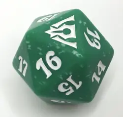Magic the Gathering MTG d20 Spindown Dice Dragon's Maze Green Speckled - Image 2