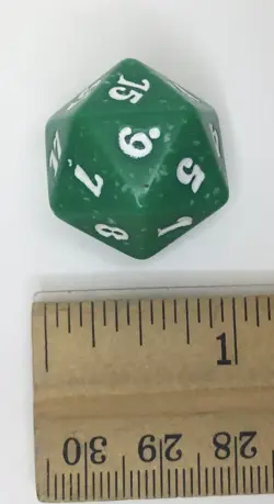 Magic the Gathering MTG d20 Spindown Dice Dragon's Maze Green Speckled - Image 5