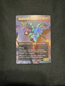 Green Goblin, Nemesis (Borderless) Spider-Man FOIL MTG Magic the Gathering - Image 1