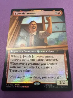 J. Jonah Jameson Marvel's Spider-Man Foil Atlanta Magicon Promo MTG Magic NM/M - Image 1