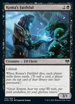 Koma's Faithful - Near Mint MTG Kaldheim - Image 1