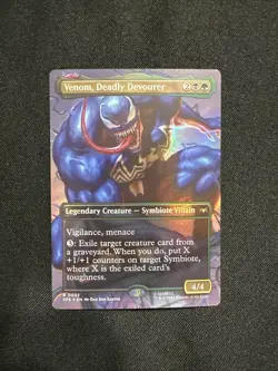 MTG Venom, Deadly Devourer (Borderless Foil) Marvel's Spider-Man 22 NM - Image 1