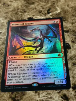 MOONVEIL REGENT Magic MTG Innistrad: Midnight Hunt Foil - Image 1