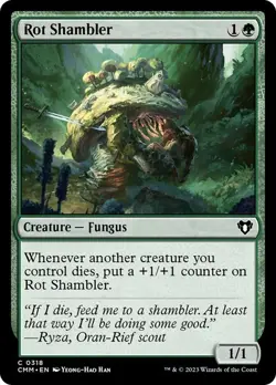 Rot Shambler 318 CMM MTG Foil Fungus Creature Green Common 2023 Han Creature EN - Image 1