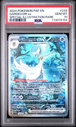 2024 Pokemon Paldean Fates Gardevoir ex Full Art SIR #233/091 PSA 10 - Image 1