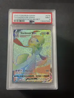 2020 Pokemon Champions Path Gardevoir VMAX Secret Rare 76/73 PSA 9 Mint - Image 1