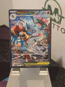 Mega Lucario Ex Alternate Art 179/132 Mega Evolution Secret Rare Pokemon Card NM - Image 1