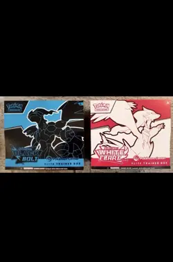 Pokemon Center Black Bolt and White Flare ETB Elite Trainer Box Set of 2 Sealed - Image 1