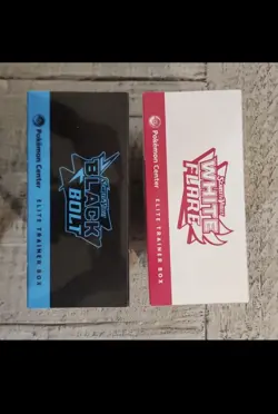 Pokemon Center Black Bolt and White Flare ETB Elite Trainer Box Set of 2 Sealed - Image 3