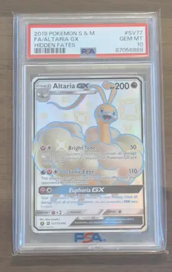 2019 POKEMON S&M Hidden Fates - FA ALTARIA GX SV77/SV94 PSA 10 - Image 1