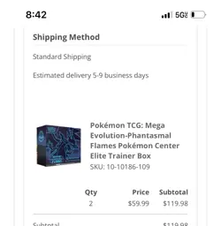 Pokemon TCG Phantasmal Flames Pokemon Center PC ETB/Mega Charizard X ex UPC! - Image 3