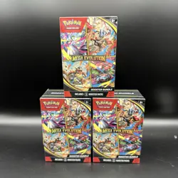 Mega Evolution Booster Bundle Pokemon Sealed Booster Pack x6 Packs Lucario - Image 1