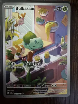 1x Bulbasaur - 143/142 - Illustration Rare NM-Mint Pokemon SV07 - Stellar Crown - Image 1