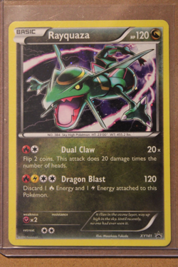 Pokemon TCG Rayquaza XY141 XY Holo Black Star Promo - Image 1