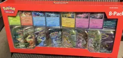 Pokemon TCG: Scarlet & Violet - Prismatic Evolutions 8 Pack Mini Tin Set Costco - Image 1