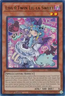 Yugioh! LiveTwin Lil-la Sweet - ALIN-EN028 - Ultra Rare - 1st Edition Near Mint, - Image 1