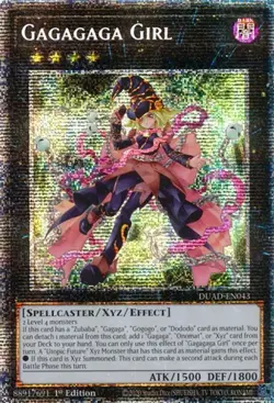 Yugioh! Gagagaga Girl - DUAD-EN043 - Starlight Rare - 1st Edition Near Mint, Eng - Image 1