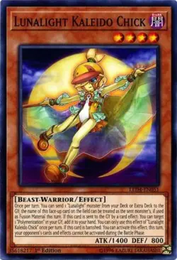 Yugioh! Lunalight Kaleido Chick - LED4-EN051 - Common - 1st Edition Near Mint, E - Image 1