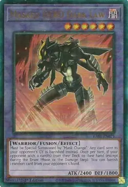 Yugioh! Masked HERO Dark Law - RA01-EN025 - Prismatic Ultimate Rare - 1st Editio - Image 1