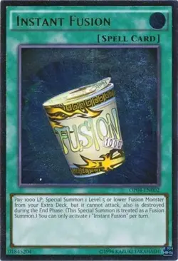 Yugioh! Instant Fusion - OP04-EN002 - Ultimate Rare - Unlimited Edition Near Min - Image 1