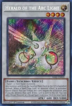 Yugioh! Herald of the Arc Light - RA01-EN031 - Secret Rare - 1st Edition Near Mi - Image 1