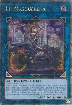 Yugioh! I:P Masquerena (Alternate Art) - RA02-EN042 - Quarter Century Secret Rar - Image 1