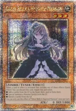 Yugioh! Ghost Belle & Haunted Mansion - RA01-EN011 - Quarter Century Secret Rare - Image 1