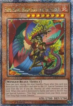 Yugioh! Fire King High Avatar Garunix - RA04-EN194 - Quarter Century Secret Rare - Image 1