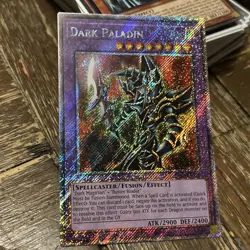 Yugioh Dark Paladin RA03-EN126 Platinum Secret Rare 1st Edition NM - Image 1