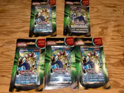 Yugioh Blue Eyes White Dragon & Invasion of Chaos Blister Pack Lot New - Image 1