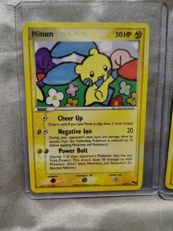 Minun & Plusle 4 & 5/17 50 HP Holographic Rare Pokemon Cards Pop Series 3 Promos - Image 3