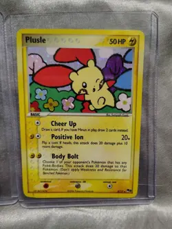 Minun & Plusle 4 & 5/17 50 HP Holographic Rare Pokemon Cards Pop Series 3 Promos - Image 4