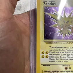 Pokemon TCG Zapdos 15/62 Fossil Holo Rare Unlimited MP Pokemon Vintage Card WOTC - Image 3