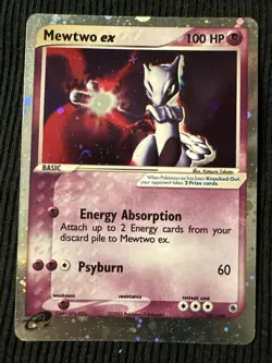 Mewtwo ex 2003 EX Ruby & Sapphire 101/109 Holo Pokemon Card - Image 1