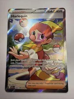 Pokemon TCG Harlequin 163/086 Full Art Ultra Rare Holo Card Sv: White Flare - Image 1