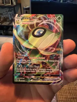 Celebi Vmax 008/198 Chilling Reign NM Full Art Ultra Rare Pokemon Card - Image 1