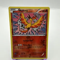 Pokemon TCG Moltres Fates Collide 9/124 Reverse Holo Rare Card - Image 1