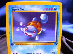 Squirtle 68/82 1st Edition Team Rocket Pokemon Card LP EX+ / NM- - Image 2