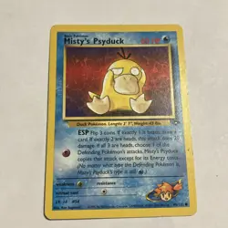 Pokemon TCG Misty's Psyduck Gym Challenge Common Card 90/132 MP - Image 1