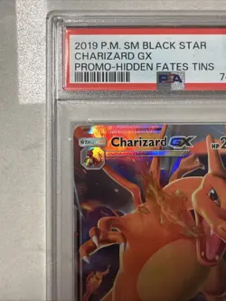 PSA 8 NM-MT Charizard GX SM211 Black Star Promo Hidden Fates Holo Pokemon Card - Image 2