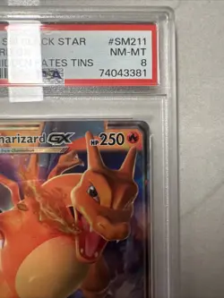 PSA 8 NM-MT Charizard GX SM211 Black Star Promo Hidden Fates Holo Pokemon Card - Image 3