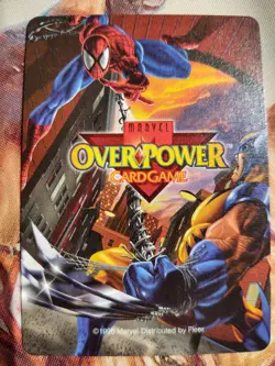 OverPower Marvel IQ Fleer 1996 Storm Hero Character Card Rare NM - Image 2