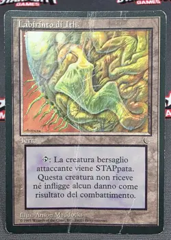 MTG ITALIAN Maze of Ith- DAMAGED -The Dark Magic the Gathering Card - Image 1