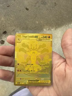 Mega Lucario EX Pokemon Card Holo Hyper Rare Mega Evolution - Image 1