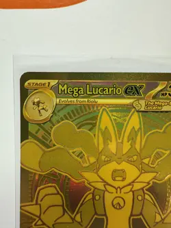 Mega Lucario EX Pokemon Card Holo Hyper Rare Mega Evolution - Image 5