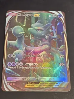 Mewtwo Ex 282 Pokemon TCG Pocket Custom Textured Color Flash Holo Fanart Card - Image 1
