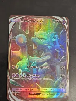 Mewtwo Ex 282 Pokemon TCG Pocket Custom Textured Color Flash Holo Fanart Card - Image 2