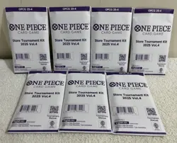7 Pack Lot of One Piece Card Game Store Tournament Kit 2025 Vol. 4 - Image 1